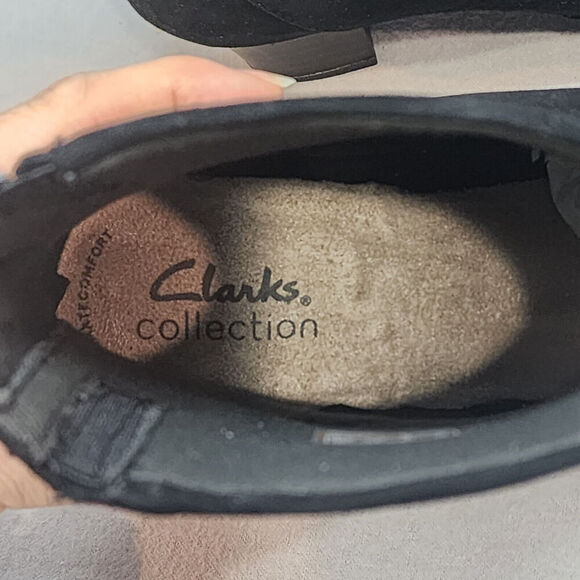 Clarks Teresa Boot Women's Black Leather Ankle Back Zip Size‎ 7 - NIB - Picture 7 of 9